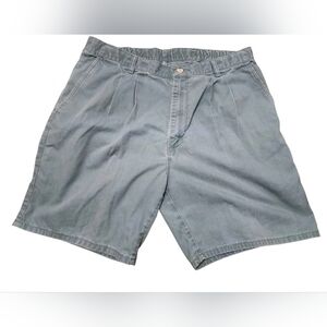 Timber Creek by Wrangler Men’s Shorts Size 33 Blue Casual Pleated Relaxed Fit